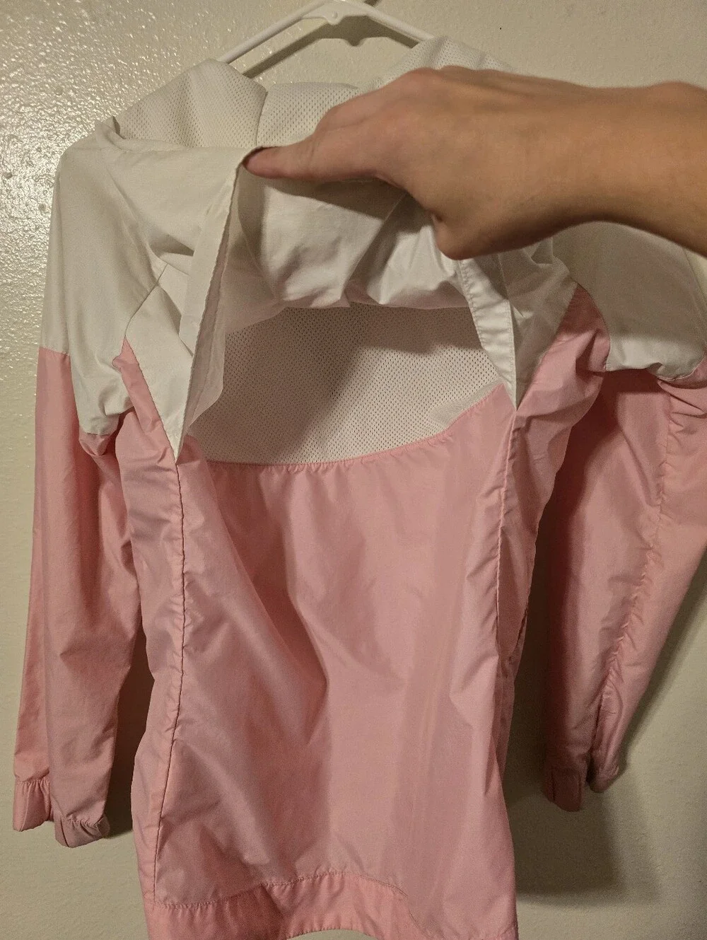 Nike Sportswear Windrunner Jacket Girls XL 16-18 (Fits Womens S/M) Pink White